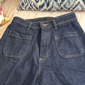 Zara Marine wide leg jean